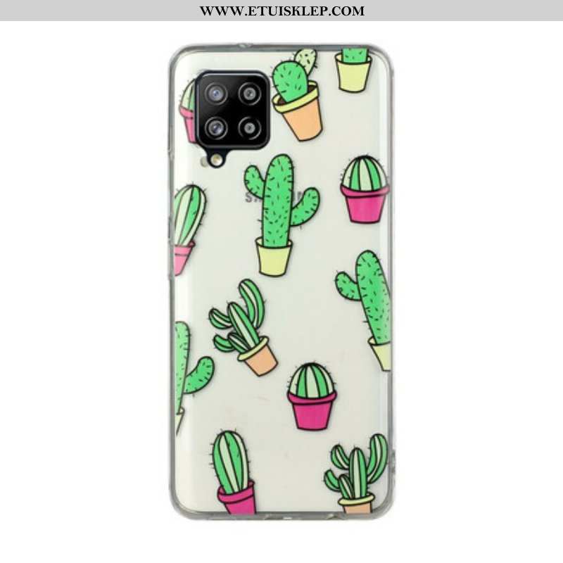 Etui do Samsung Galaxy M12 / A12 Mini Kaktusy